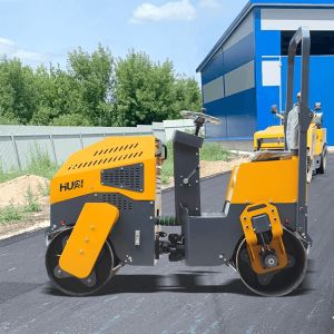 Wholesale CE 1500kg Diesel Gasoline Petrol Tandem Road Roller Compactor Vibratory Roller Engine South Korea Philippines Provided Algeria from china suppliers