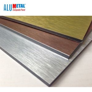 3MM Thin Brushed Aluminum Composite Panel Sheet Metal 1570MM AA1100