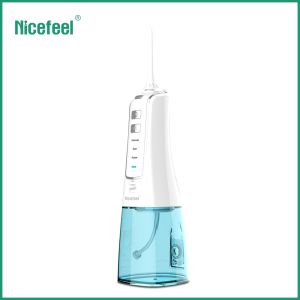 Portable Oral Irrigator Cordless Water Flosser Teeth Cleaner 300ml Water Tank