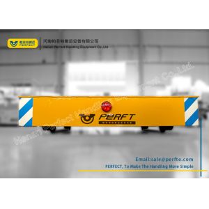 Armored Line Powered Workshop Rail Transfer Cart / Industrial Material Handling