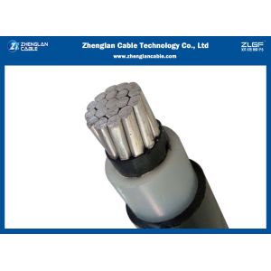 Triple Layer 25KV 1Cx185qmm Spaced Aerial Cable AAC / XLPE / HDPE