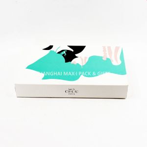 Necklace Drawer Folding Cardboard Gift Boxes , White Foldable Boxes Macarons