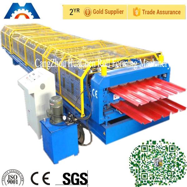 Quality Siemens PLC Double Layer Roof Panel Roll Forming Machine With Hard Rollers No.45 Steel for sale