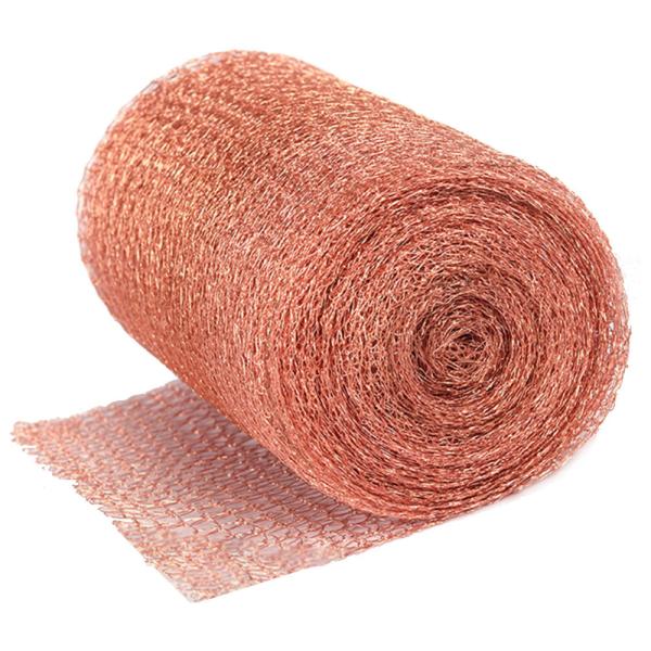 Effective Pest Control Copper Mesh 0.17mm Knitted Wire Rodent Proofing for Farms Gardens