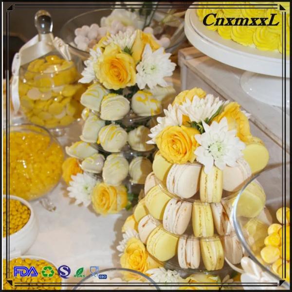 Disposable Plastic 10 Tier Macaron Tower For Cake