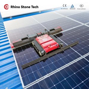 Remote Control Solar Panel Cleaning Robot for PV Power Station Maintenance