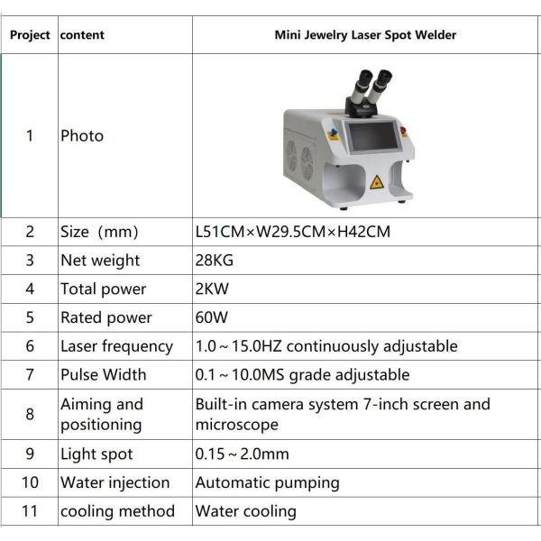 High Clear CCD Portable Jewelry Laser Welding Machine FDA Approved