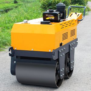 0.5 Ton Walk Behind Double Steel Wheel Mini Road Roller Convenient Operation