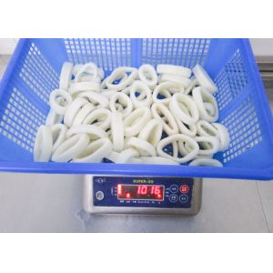 White Color Frozen Squid Tubes No Additives Diameter 3-7cm Chemical Off