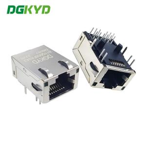 China Gigabit Ethernet Filter RJ45 Network Port Connector Shielded Light Socket Gold-Plated 30U Modular Block Interface on sale