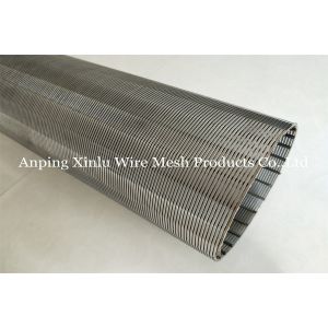 Smooth Wedge Wire Well Screen Pipe Electrolytic Polishing Wire Wrapped 100