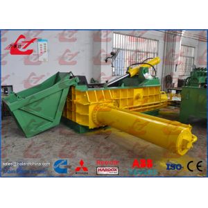 Metal Scrap Baling Machine Diesel Engine Drive With Hopper 1 Year Warranty