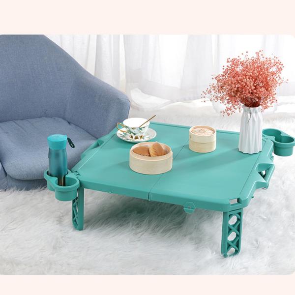 Quality Camping Picnic Folding Table Easy Clean With Safe Round Design for sale