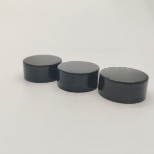 OEM Black Continuous Thread Cap , 24/400 Plastic Screw Lid