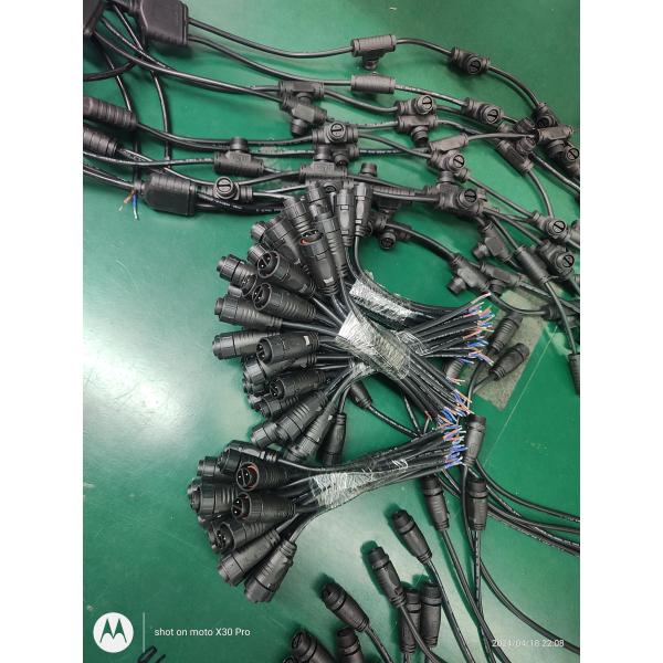 P12 Self-Locking IP68 Waterproof LED Connector with 10A Rated Current for Outdoor Lighting