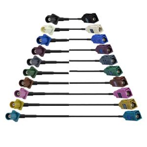 10 Conductors Fakra Connector RF Cable for Customized Pigtail LoRa/LPWAN Antenna