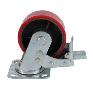 4 5 6 8inch Large Load Heavy Duty Industry Iron Swivel Casters Wheels with Brake