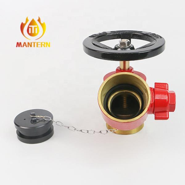 2.5" BSP Male Brass Or LG2 Fire Hydrant Screw Oblique Type Landing Valve