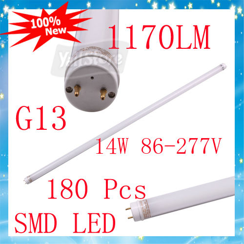 Quality high brightness 14W White T8 3528 SMD fluorescent  led tube light bulbs for home for sale
