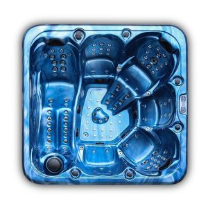 Wholesale Luxury 6 Persons Hot Tubs For Outdoor Acrylic Spa Pools With Massage Function Swim Spa For Family from china suppliers