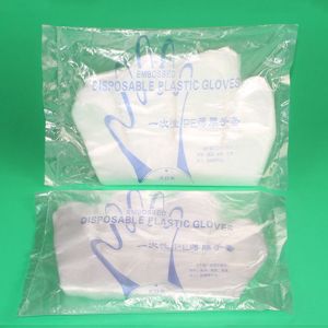 1.0g Plastic Serving Gloves , Disposable Transparent Gloves For Household