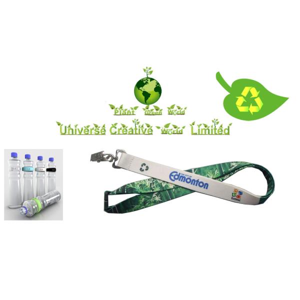 Quality Sublimation Printed Eco Friendly Lanyards With Metal Hook / Plastic Buckle for sale