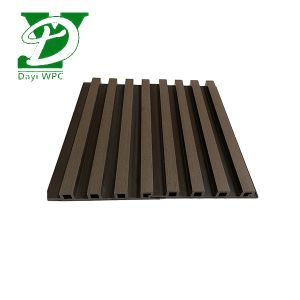 Mothproof WPC Fluted Wall Panels WPC Slat Panel Customized Color