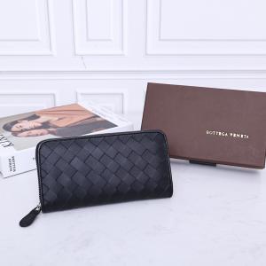 Wholesale BV Leather Mini Designer Purses Bottega Veneta Intrecciato Wallet Zip Around from china suppliers