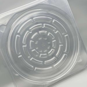 12 Inch Stackable Silicon Wafer Box Clear PS Material Rectangular With SGS