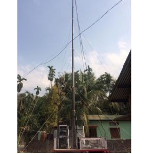 12m heavy duty payloads pneumatic telescopic mast for mobile telecommunication