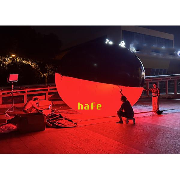 Air Filled Or Helium-Filled Ellipse Shaped Led RGBW Balloon Light For Film DMX