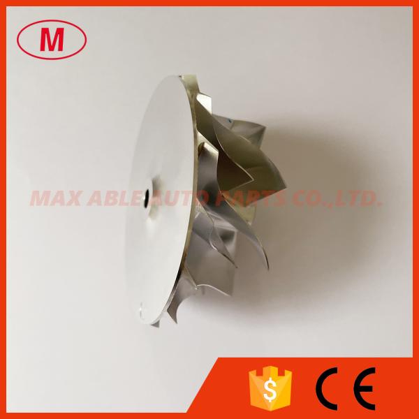 GT30 reverse 57.00/74.00mm 7+7 blades milling/aluminum 2618/billet compressor wheel