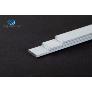 China 6063 Aluminium Flat Profile 5mm Extruded Rectangular 160Mpa Tensile on sale