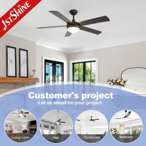 Dimmable LED Light ORB MDF Blades 3 Speeds Remote Ceiling Fan for Lighting