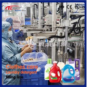Dish Wash Liquid Detergent Filling Machine 3000 Bottles / Hour