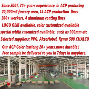 China best price ACP High Quality ACM PVDF Aluminum Composite Panel for modern