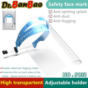 Full Face Medical Isolation Protective Shield Mask Pet Material High Impact
