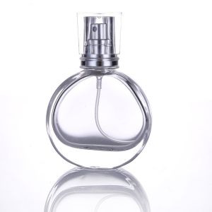 25ml Empty Flint Glass Refillable Perfume Bottles With Spray Atomizer