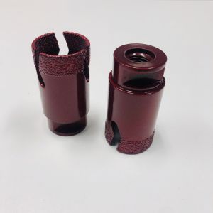 Red 3/8" 35mm Diamond Core Bits For Porcelain Tile