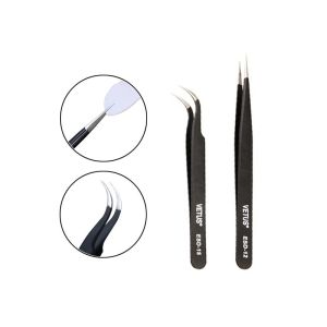 Wholesale 14cm Eyelash Extension Accessories Stainless Steel Grafting Tweezer from china suppliers