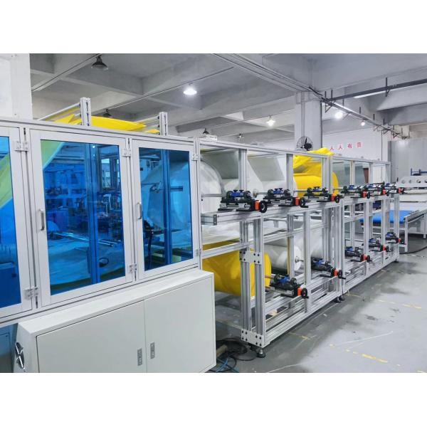 Ultrasonic Flat Trapezoidal Pocket Filter Machine With Motion Controller Program