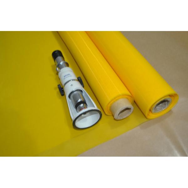 Plain Weave Screen Printing On Polyester Fabric / 110 Monofilament Polyester