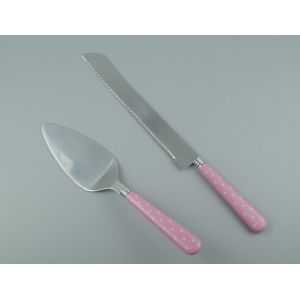Food Grade Bread Knife Cake Turner with plastic handle Combine Set For Kitchen