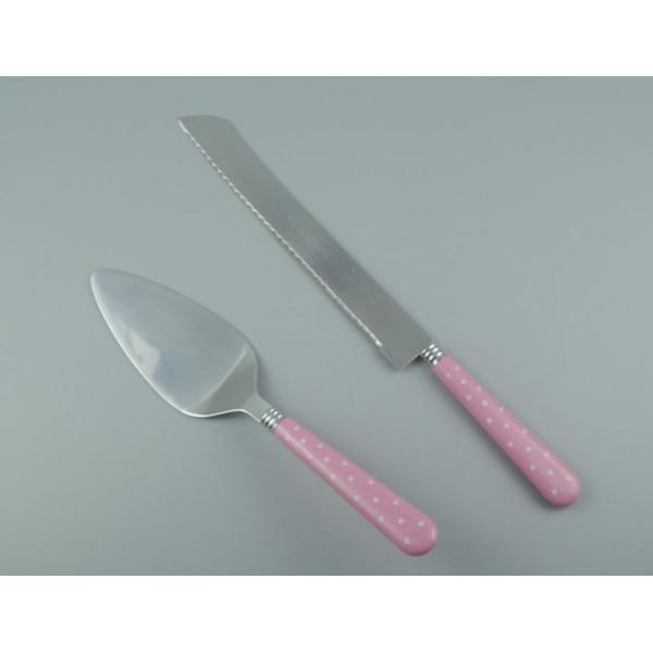 Food Grade Bread Knife Cake Turner with plastic handle Combine Set For Kitchen
