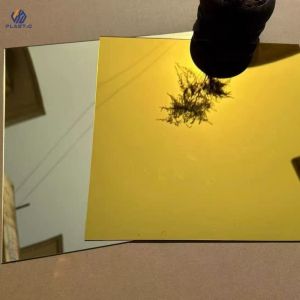 Wholesale Gold Mirror Acrylic Sheet Back With Glue from china suppliers