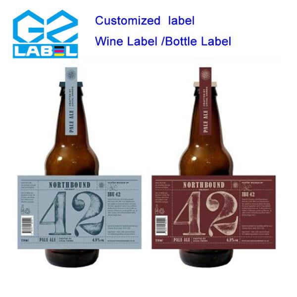 Paper Beer Bottle Label With Glossy Finish Made Of Paper Easy To Apply And