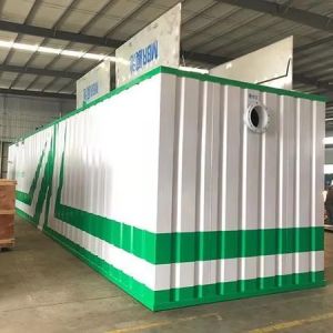 Wholesale Electric Auto Control PLC Siemens Integrated Stainless Steel Mbbr Package Containerized Domestic And Industrial Sewage Treatment Plant from china suppliers
