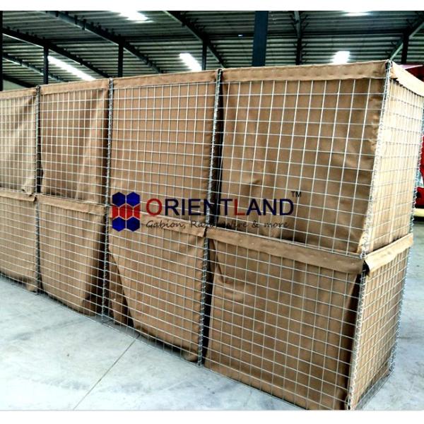 Beige Color Defensive Barrier Hot Dipped Galvanized Wire Material MIL 4