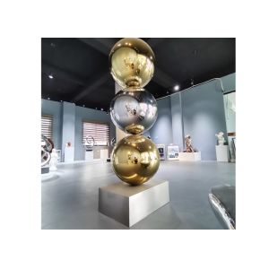 China Custom Size Polished Stainless Steel Ball Sculpture on sale