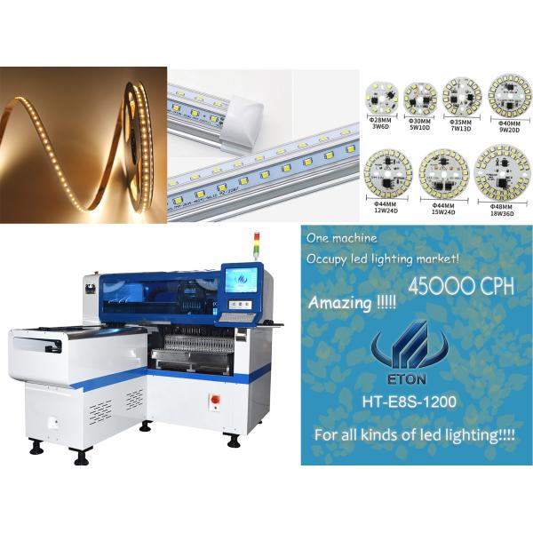 Automatic LED Bulb PCB Pick And Place Machine LED Production Line HT-E8S